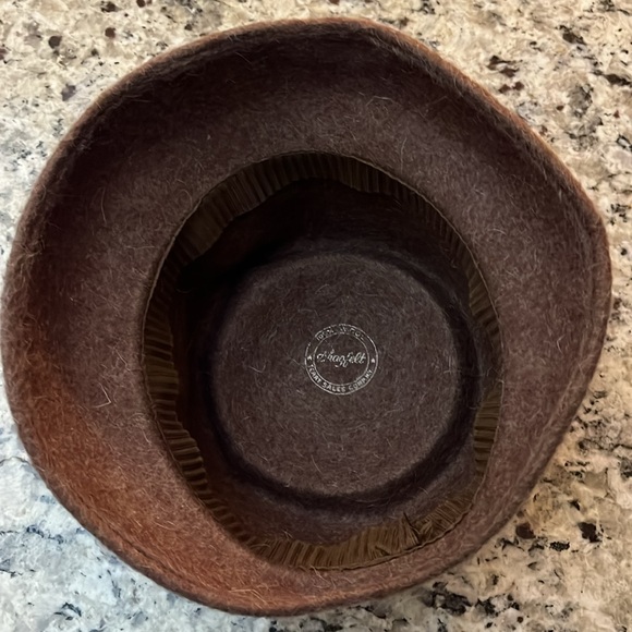 100% Wool Vintage Shagfelt Hat by Terry Sales Corp. N.Y. Mod Cloche Bucket Style - Picture 11 of 12